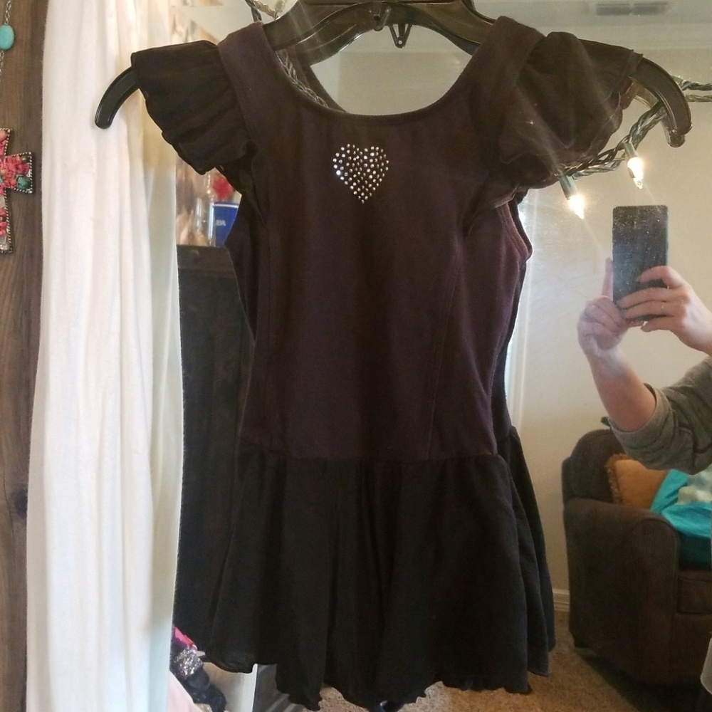 Black leo with skirt